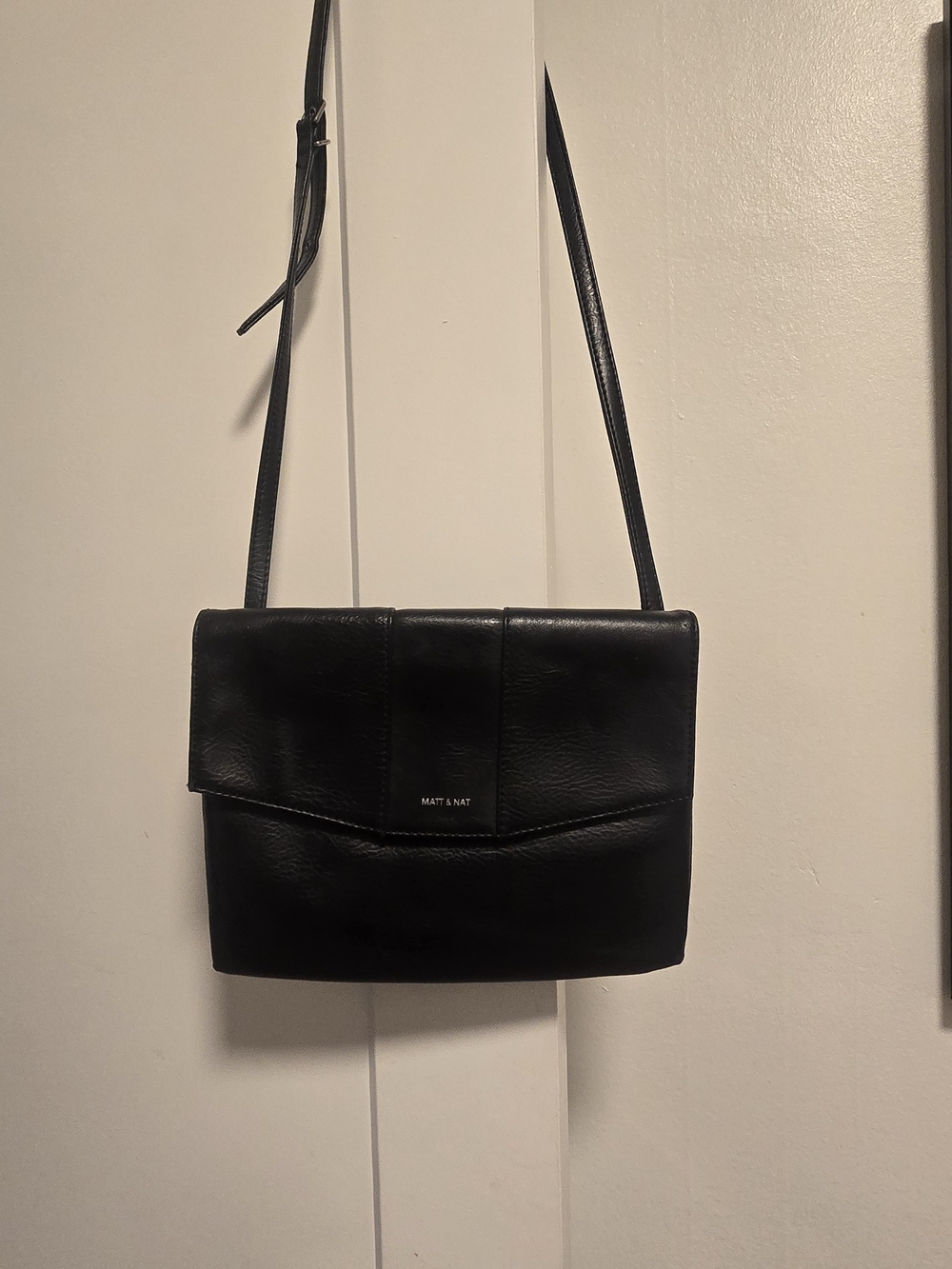 Matt & Nat Black Leather Crossbody Bag